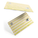 Yellow and White Verticle Stripes - Premium Protective Decal Skin-Kit for the Apple Credit Card