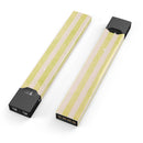 Skin Decal Kit for the Pax JUUL - Yellow and White Verticle Stripes