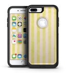 Yellow and White Verticle Stripes - iPhone 7 or 7 Plus Commuter Case Skin Kit
