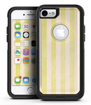 Yellow and White Verticle Stripes - iPhone 7 or 7 Plus Commuter Case Skin Kit