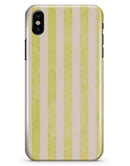 Yellow and White Verticle Stripes - iPhone X Clipit Case
