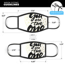 You Are The One - Made in USA Mouth Cover Unisex Anti-Dust Cotton Blend Reusable & Washable Face Mask with Adjustable Sizing for Adult or Child