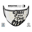 You Are The One - Made in USA Mouth Cover Unisex Anti-Dust Cotton Blend Reusable & Washable Face Mask with Adjustable Sizing for Adult or Child