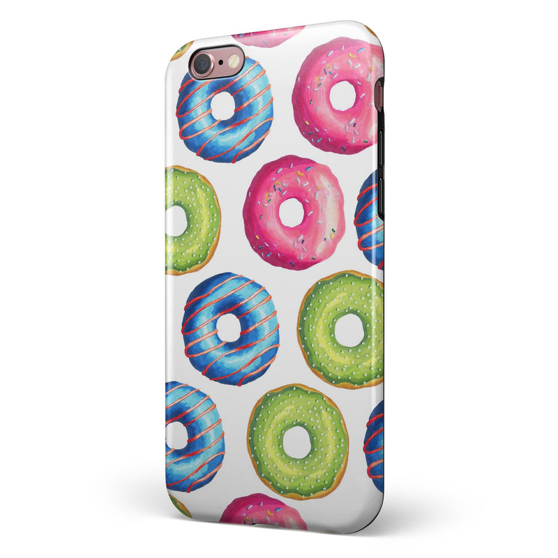 Yummy Colored Donut Galore iPhone 6/6s or 6/6s Plus 2-Piece Hybrid INK-Fuzed Case
