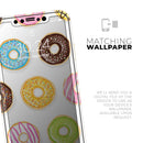 Yummy Colored Donuts - Protective Skin Wrap & Decal – Compatible with iPhone SE to iPhone 17 Pro Max (All Models)