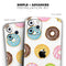 Yummy Colored Donuts // Skin-Kit compatible with the Apple iPhone 14, 13, 12, 12 Pro Max, 12 Mini, 11 Pro, SE, X/XS + (All iPhones Available)