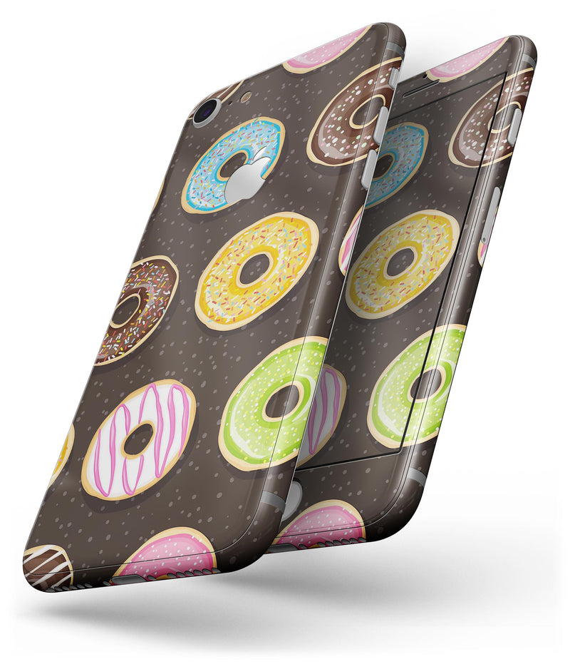 Yummy Colored Donuts v2 - Skin-kit for the iPhone 8 or 8 Plus