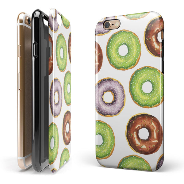 Yummy Donuts Galore iPhone 6/6s or 6/6s Plus 2-Piece Hybrid INK-Fuzed Case