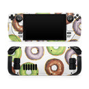 Yummy Donuts Galore // Full Body Skin Decal Wrap Kit for the Steam Deck handheld gaming computer