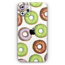 Yummy Donuts Galore - Protective Skin Wrap & Decal – Compatible with iPhone SE to iPhone 17 Pro Max (All Models)