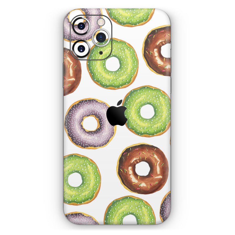 Yummy Donuts Galore - Protective Skin Wrap & Decal – Compatible with iPhone SE to iPhone 17 Pro Max (All Models)