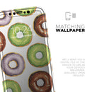 Yummy Donuts Galore - Protective Skin Wrap & Decal – Compatible with iPhone SE to iPhone 17 Pro Max (All Models)