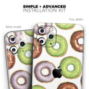 Yummy Donuts Galore - Protective Skin Wrap & Decal – Compatible with iPhone SE to iPhone 17 Pro Max (All Models)