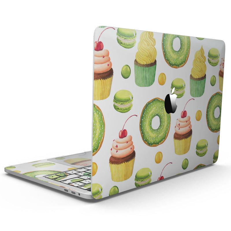 MacBook Pro without Touch Bar Skin Kit - Yummy_Galore_Bakery_Green_Treats_V1-MacBook_13_Touch_V7.jpg?