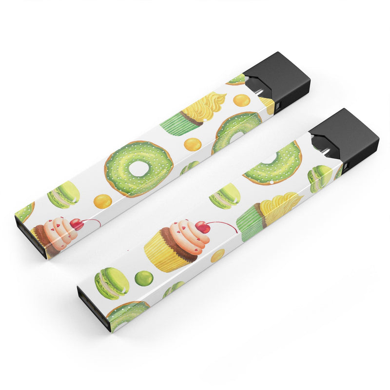 Skin Decal Kit for the Pax JUUL - Yummy Galore Bakery Green Treats V1