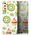 Yummy Galore Bakery Green Treats V1 - Skin-Kit for the Samsung Galaxy S-Series S20, S20 Plus, S20 Ultra , S10 & others (All Galaxy Devices Available)