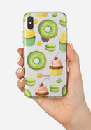 Yummy Galore Bakery Green Treats V1 - Crystal Clear Hard Case for the iPhone XS MAX, XS & More (ALL AVAILABLE)