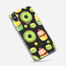 Yummy Galore Bakery Green Treats V1 - Crystal Clear Hard Case for the iPhone XS MAX, XS & More (ALL AVAILABLE)