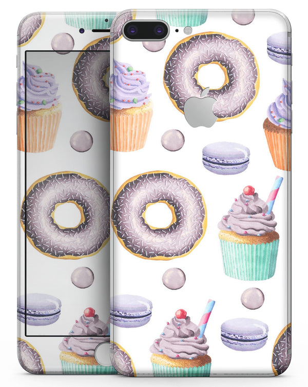 Yummy Galore Bakery Treats v3 - Skin-kit for the iPhone 8 or 8 Plus
