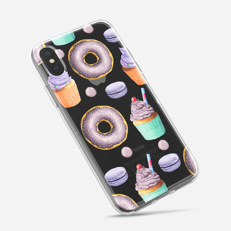 Yummy Galore Bakery Treats v3 - Crystal Clear Hard Case for the iPhone XS MAX, XS & More (ALL AVAILABLE)