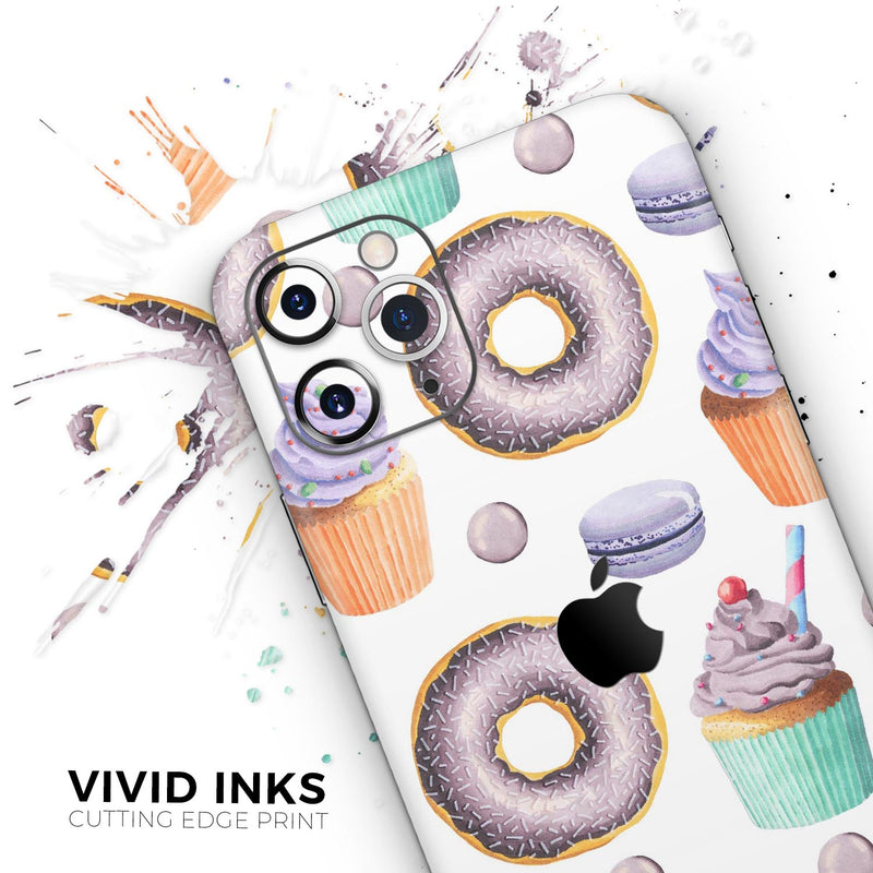 Yummy Galore Bakery Treats v3 - Protective Skin Wrap & Decal – Compatible with iPhone SE to iPhone 17 Pro Max (All Models)