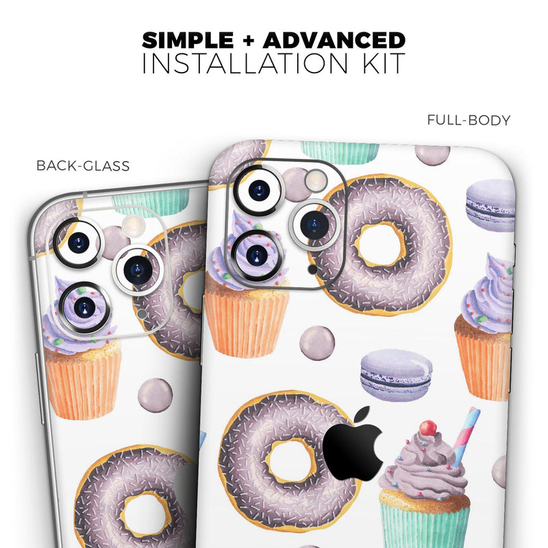 Yummy Galore Bakery Treats v3 - Protective Skin Wrap & Decal – Compatible with iPhone SE to iPhone 17 Pro Max (All Models)