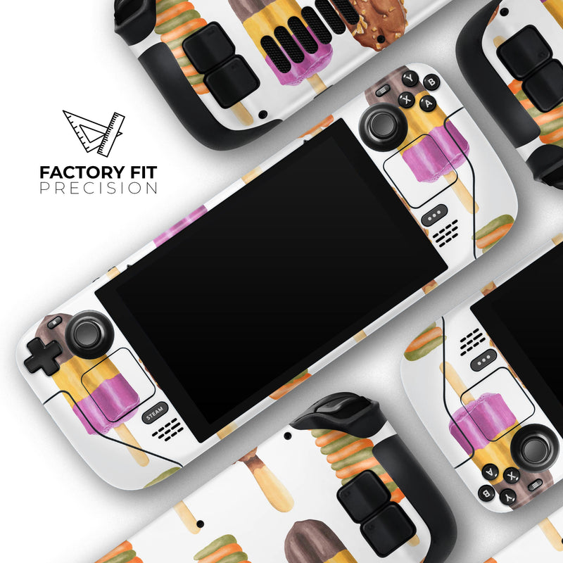 Yummy Galore Ice Cream Treats // Full Body Skin Decal Wrap Kit for the Steam Deck handheld gaming computer