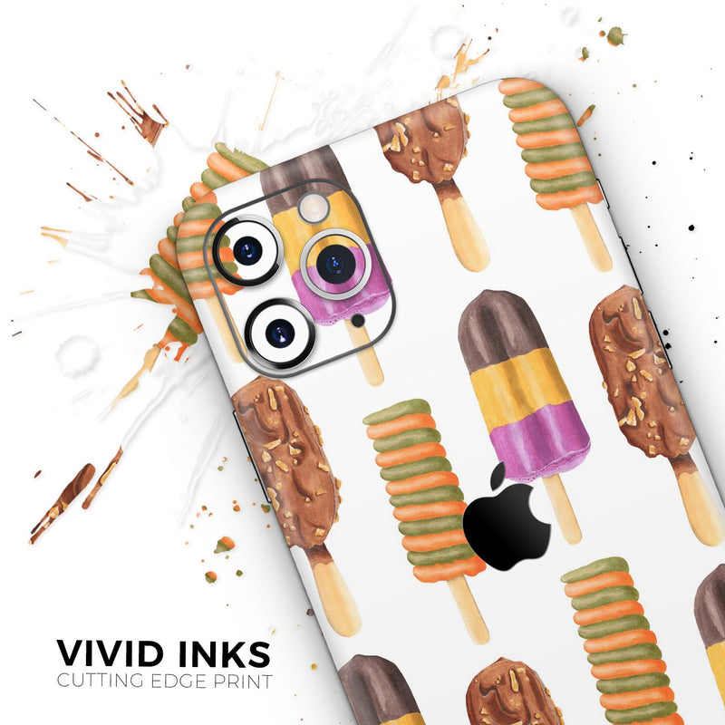 Yummy Galore Ice Cream Treats // Skin-Kit compatible with the Apple iPhone 14, 13, 12, 12 Pro Max, 12 Mini, 11 Pro, SE, X/XS + (All iPhones Available)