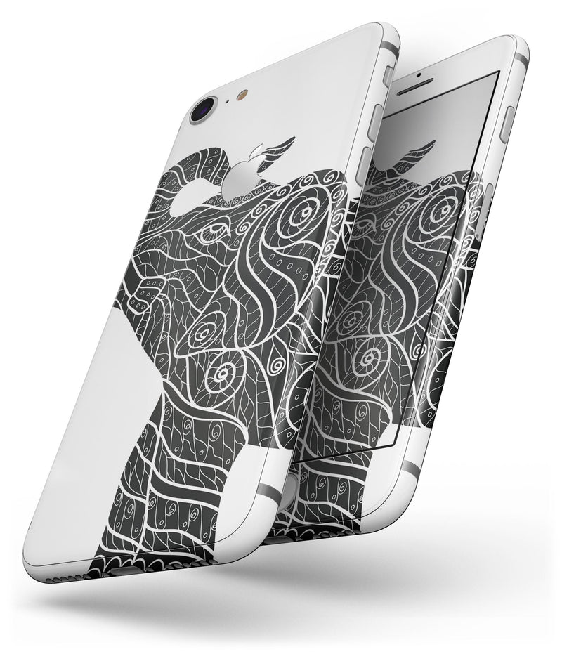 Zendoodle Elephant - Skin-kit for the iPhone 8 or 8 Plus