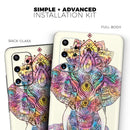 Zendoodle Sacred Elephant - Skin-Kit for the Samsung Galaxy S-Series S20, S20 Plus, S20 Ultra , S10 & others (All Galaxy Devices Available)