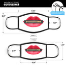 Zipped Lips V4 copy - Made in USA Mouth Cover Unisex Anti-Dust Cotton Blend Reusable & Washable Face Mask with Adjustable Sizing for Adult or Child