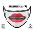Zipped Lips V4 copy - Made in USA Mouth Cover Unisex Anti-Dust Cotton Blend Reusable & Washable Face Mask with Adjustable Sizing for Adult or Child
