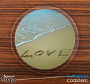 The Beach Love Skinned Foam-Backed Coaster Set