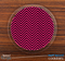 The Sharp Pink and Black Chevron Pattern Skinned Foam-Backed Coaster Set
