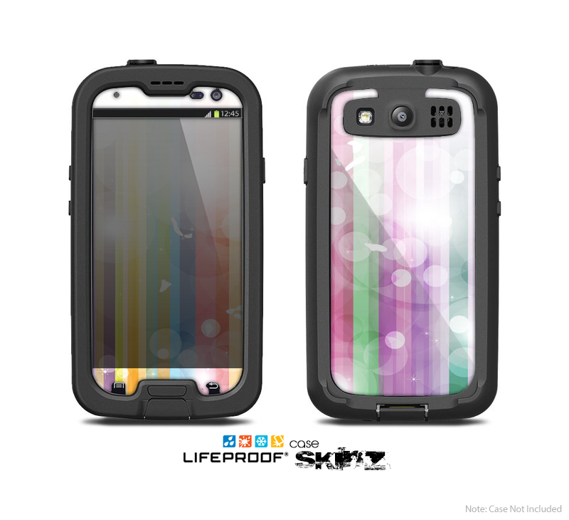 The Abstract Color Butterfly Shadows Skin For The Samsung Galaxy S3 LifeProof Case