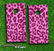 Hot Pink Cheetah Print Skin-set for a pair of Cornhole Boards