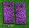 Purple Laced Pattern Skin-set for a pair of Cornhole Boards