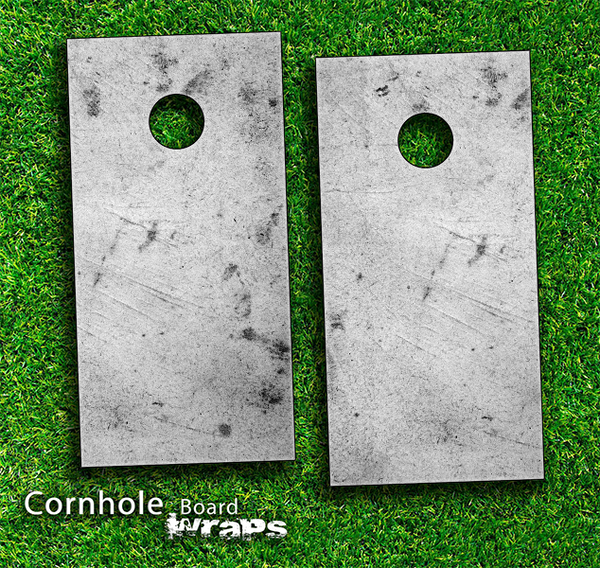 Grungy Gray Texture Skin-set for a pair of Cornhole Boards
