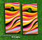 Colorful Abstract Skin-set for a pair of Cornhole Boards