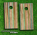 Vintage Stripe Skin-set for a pair of Cornhole Boards