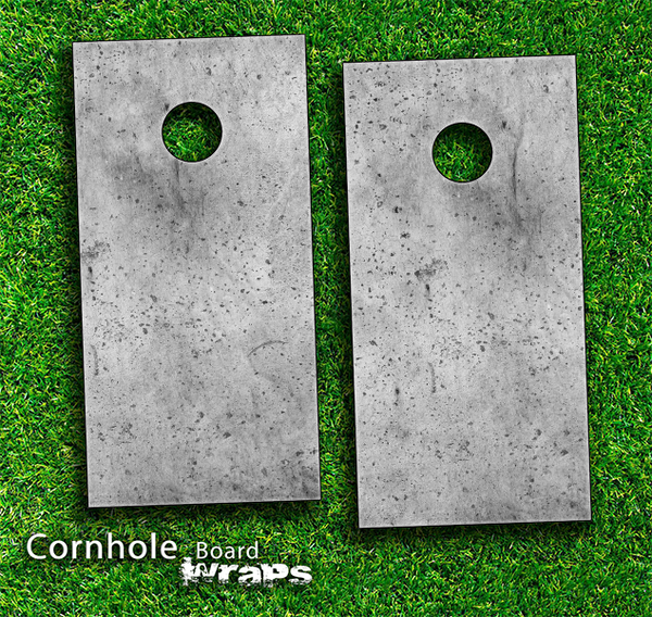 Concrete Grunge Skin-set for a pair of Cornhole Boards