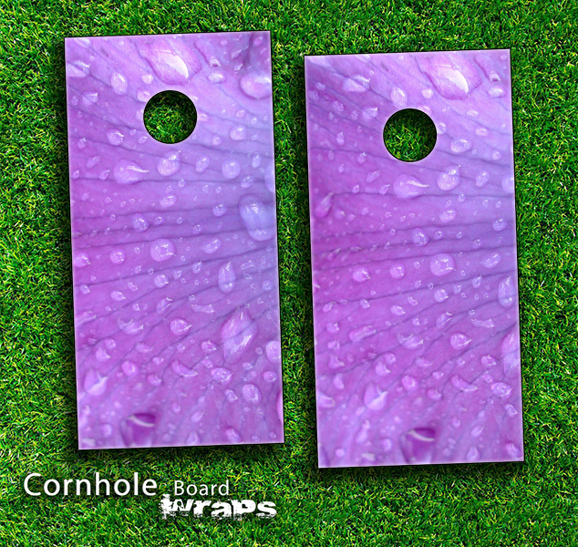 Purple Rain Skin-set for a pair of Cornhole Boards