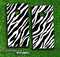 Zebra Print Skin-set for a pair of Cornhole Boards