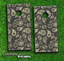 Paisley Pattern Skin-set for a pair of Cornhole Boards