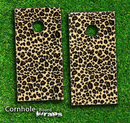 Cheetah Print V3 Skin-set for a pair of Cornhole Boards