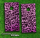 Pink Cheetah Print Skin-set for a pair of Cornhole Boards