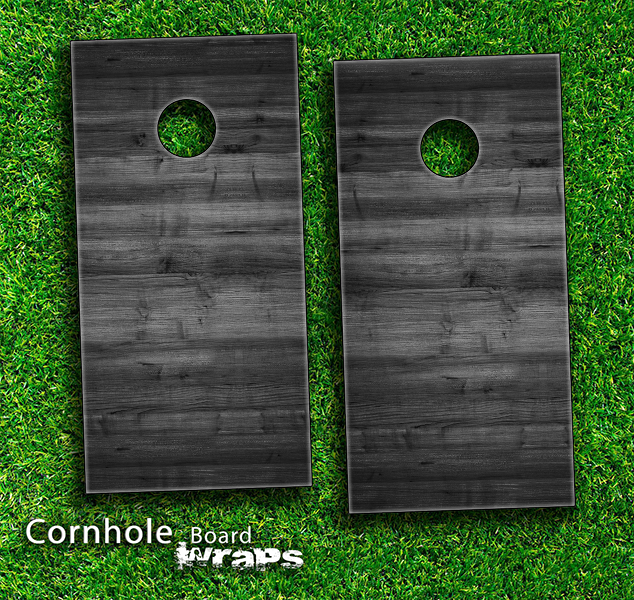 Dark Wood Skin-set for a pair of Cornhole Boards