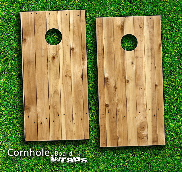 Raw Wood Skin-set for a pair of Cornhole Boards