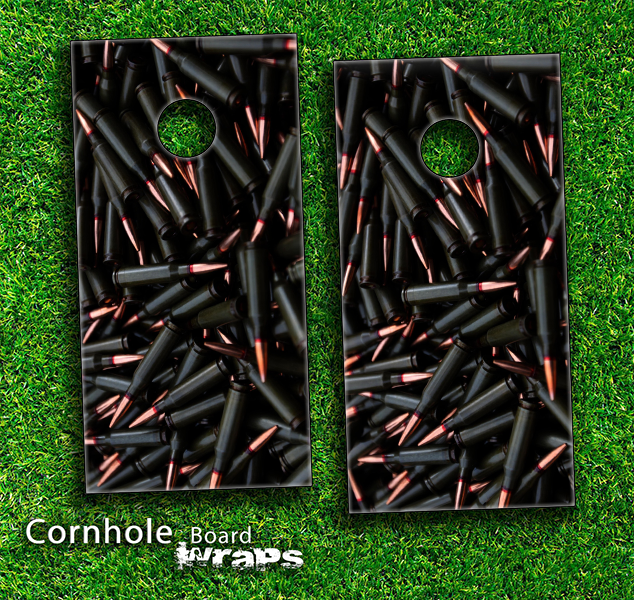 Bullets Bundle Skin-set for a pair of Cornhole Boards