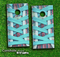 Turquoise Laced Converse Shoe Skin-set for a pair of Cornhole Boards
